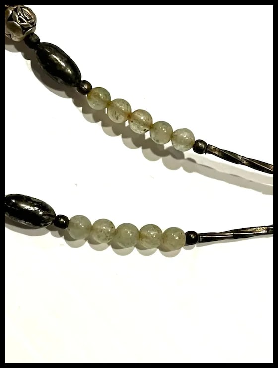 Vintage Native American Beaded Necklace - 6