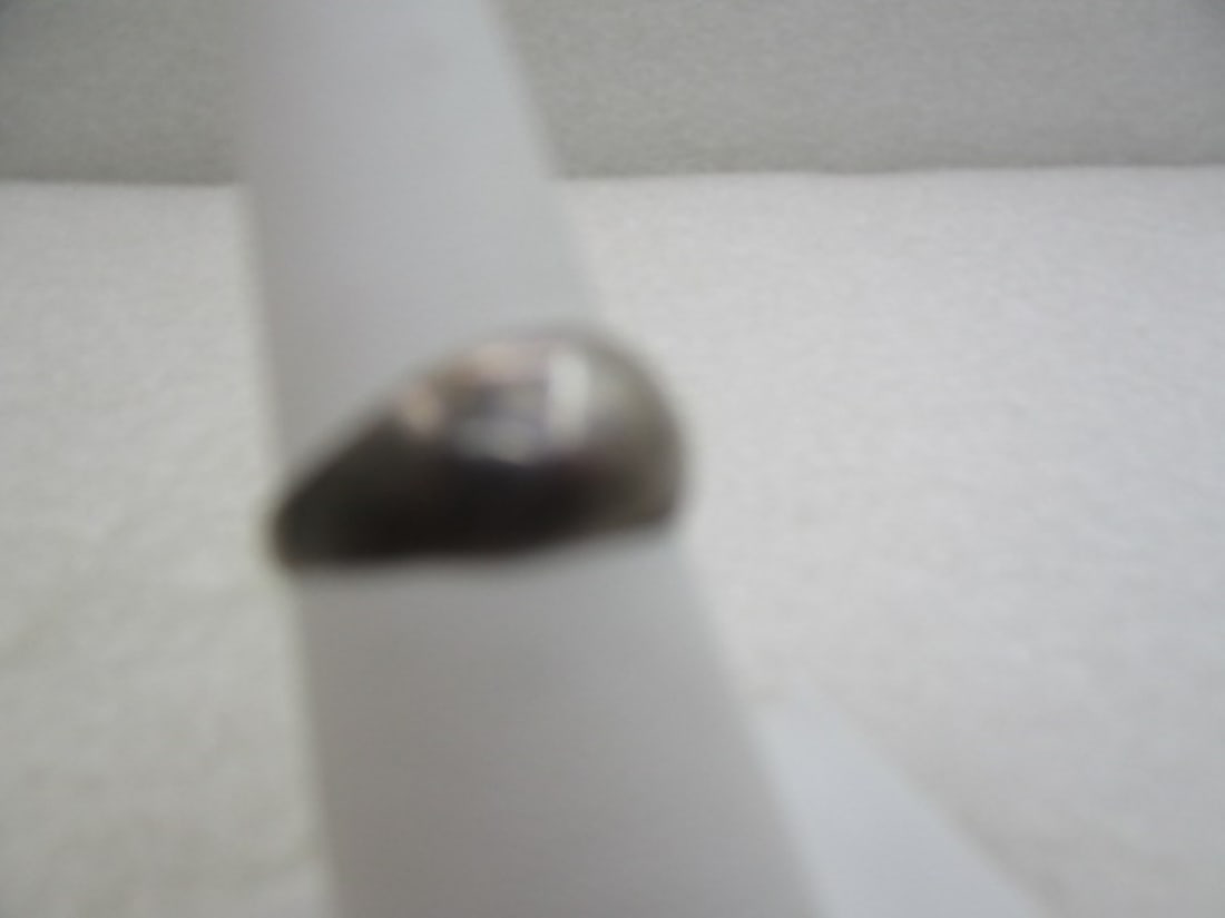 Vintage Sterling Silver Domed Ring, Sz. 6.5 NL - 2