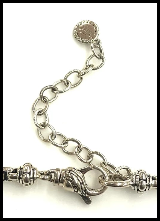 Estate JAI John Hardy Sterling Silver Amethyst Necklace - 7