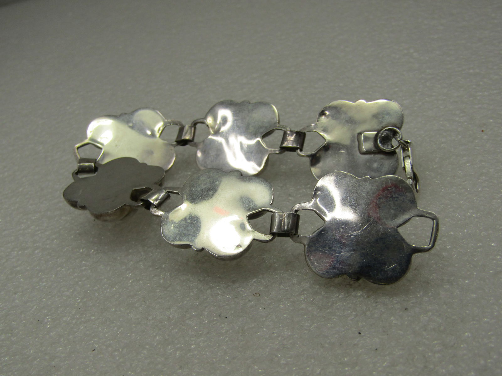 Vintage Sterling Silver Half Ball Link Bracelet, 8", Appx. 24.86 Gr. - 5