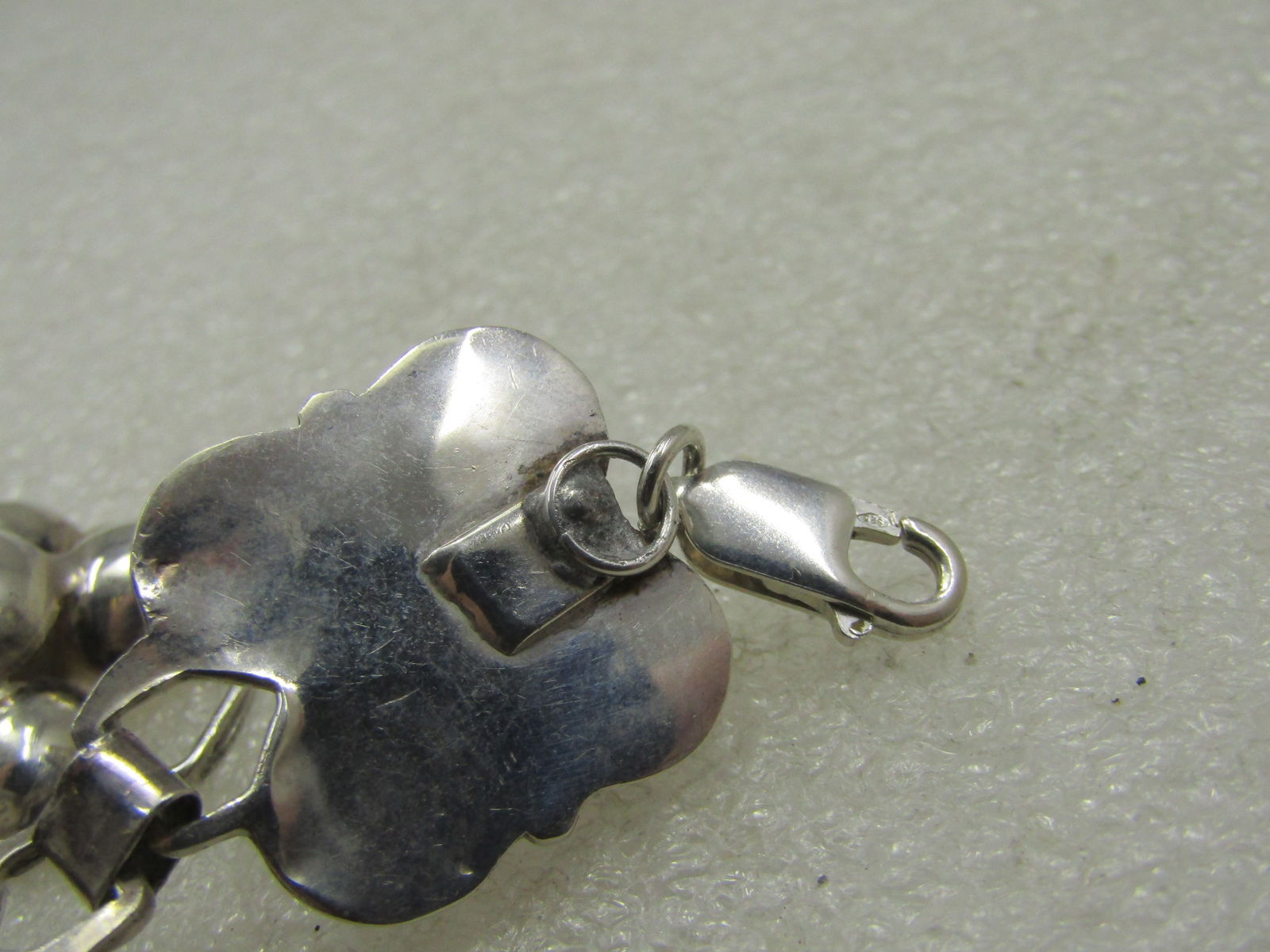 Vintage Sterling Silver Half Ball Link Bracelet, 8", Appx. 24.86 Gr. - 6