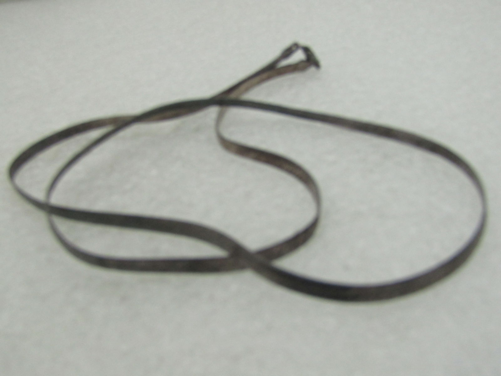 Vintage Sterling Silver Herringbone Necklace, 24" 4mm - 5