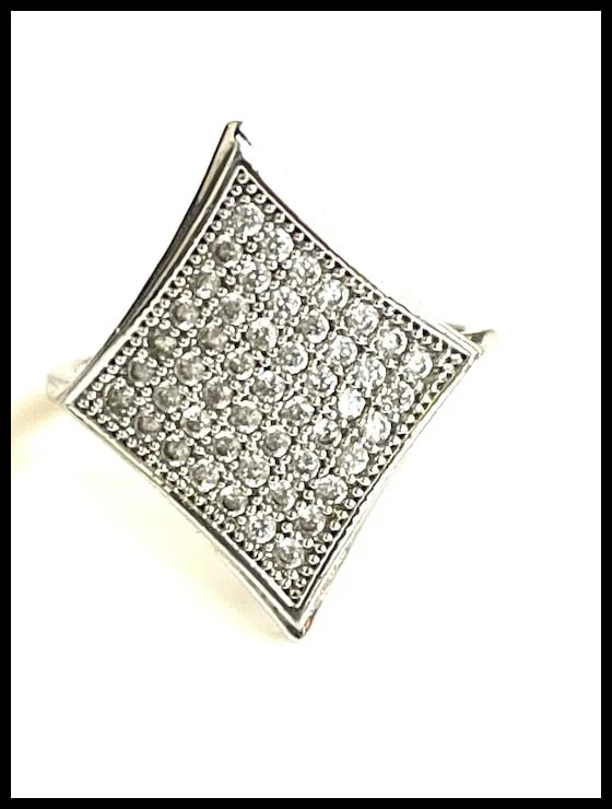 Vintage Silver Statement Ring - 2