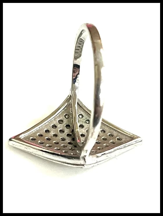 Vintage Silver Statement Ring - 3