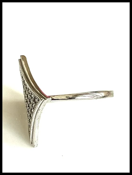 Vintage Silver Statement Ring - 5
