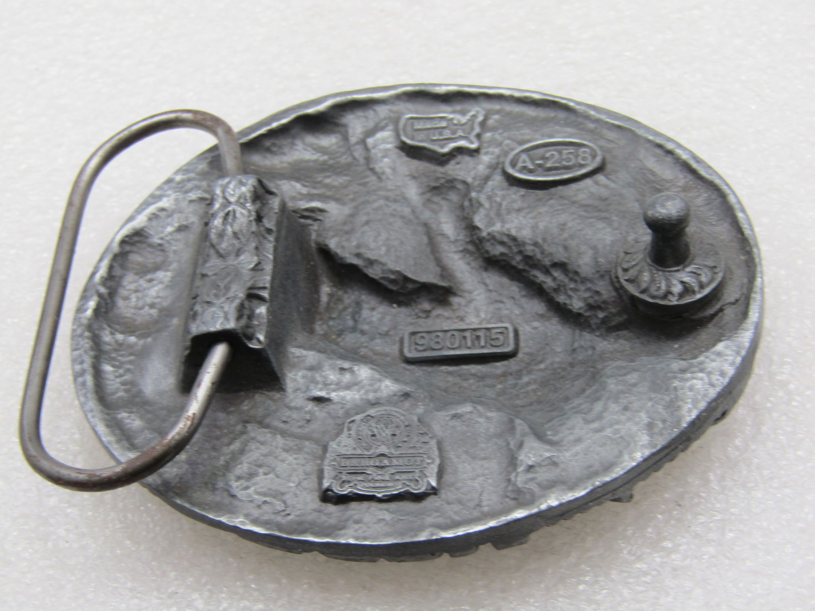 Vintage Let's Rodeo Belt Buckle, Signed Beramont No. 980115 - 5