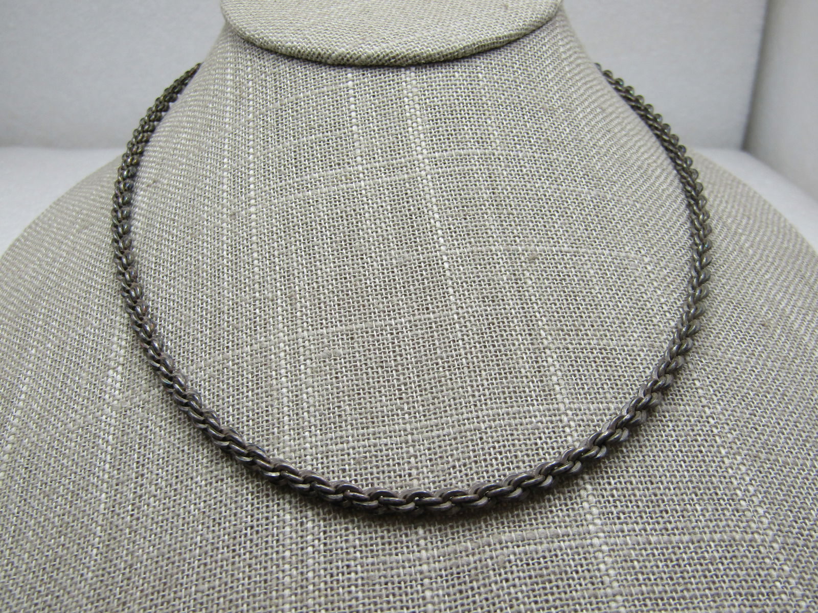Vintage 3.5mm Sterling Rope Chain, 17", 21.71 Gr. Mid-Century - 2