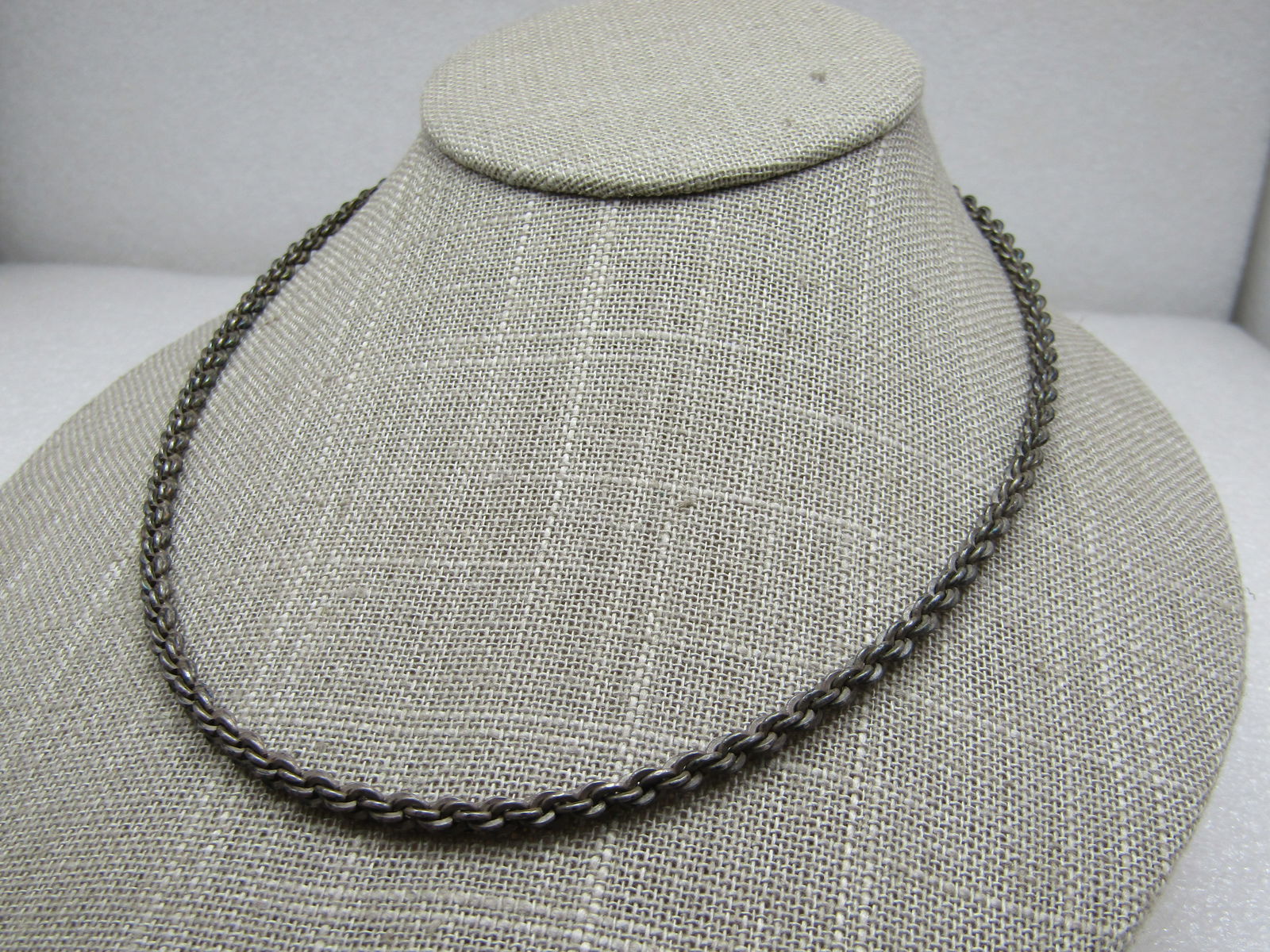 Vintage 3.5mm Sterling Rope Chain, 17", 21.71 Gr. Mid-Century - 4