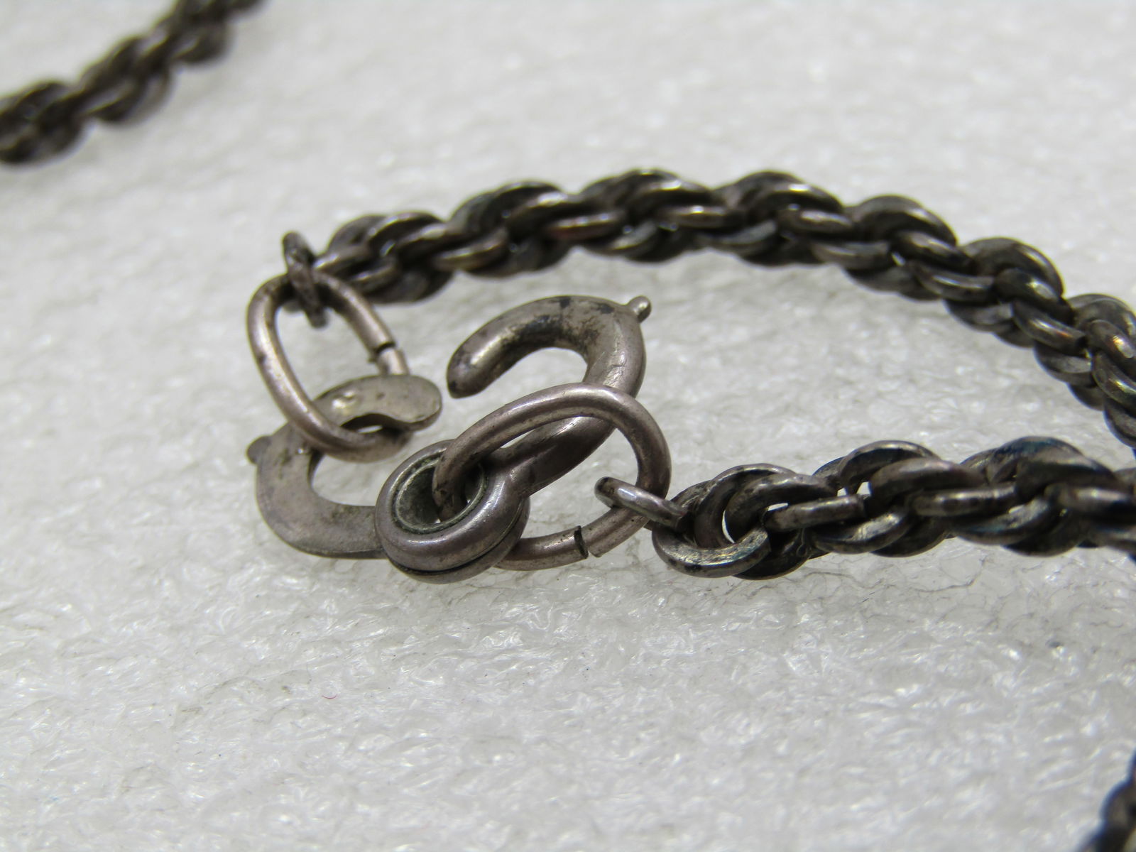 Vintage 3.5mm Sterling Rope Chain, 17", 21.71 Gr. Mid-Century - 6