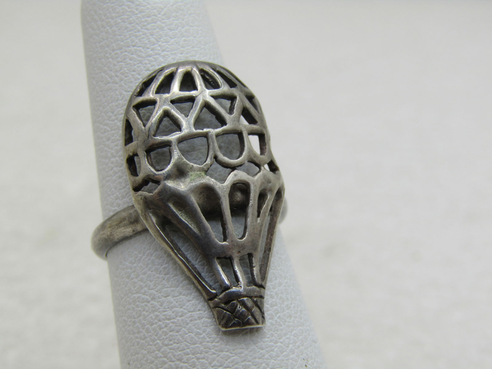 Vintage Sterling Hot Air Balloon Ring, Sz. 6, 3.20 Gr. (NL) - 6