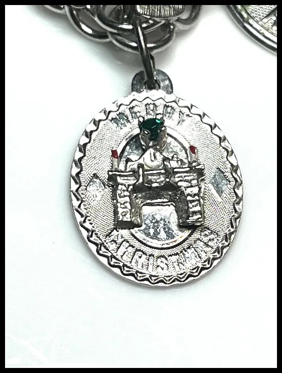 Vintage Sterling Silver Heart Charm Bracelet -Mother, Birthday, Christmas - 4