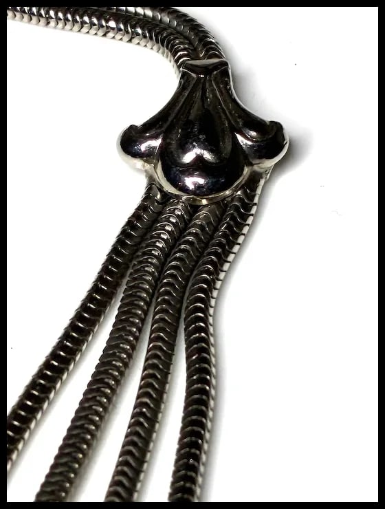 Vintage White Gold 1-20 12k GF Statement Necklace - 5