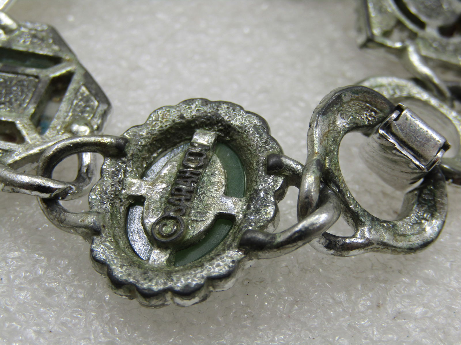 Vintage Mixed Stone Bracelet, Sarah Coventry, 1960's-1970's, 7.5" - 7