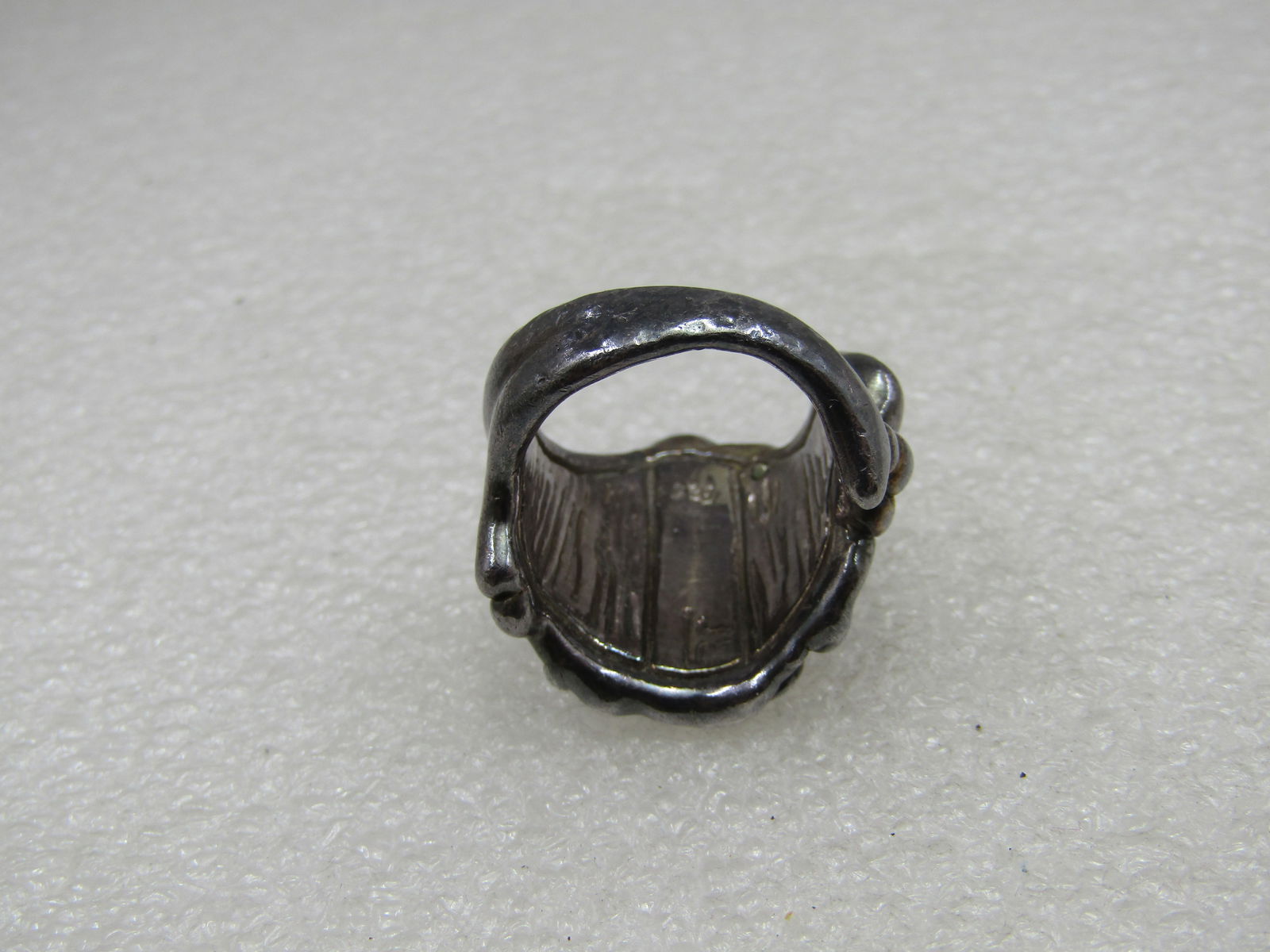 Vintage Sterling Leaf Vine Ring, Nature, Sz. 7, Cigar Band - 5