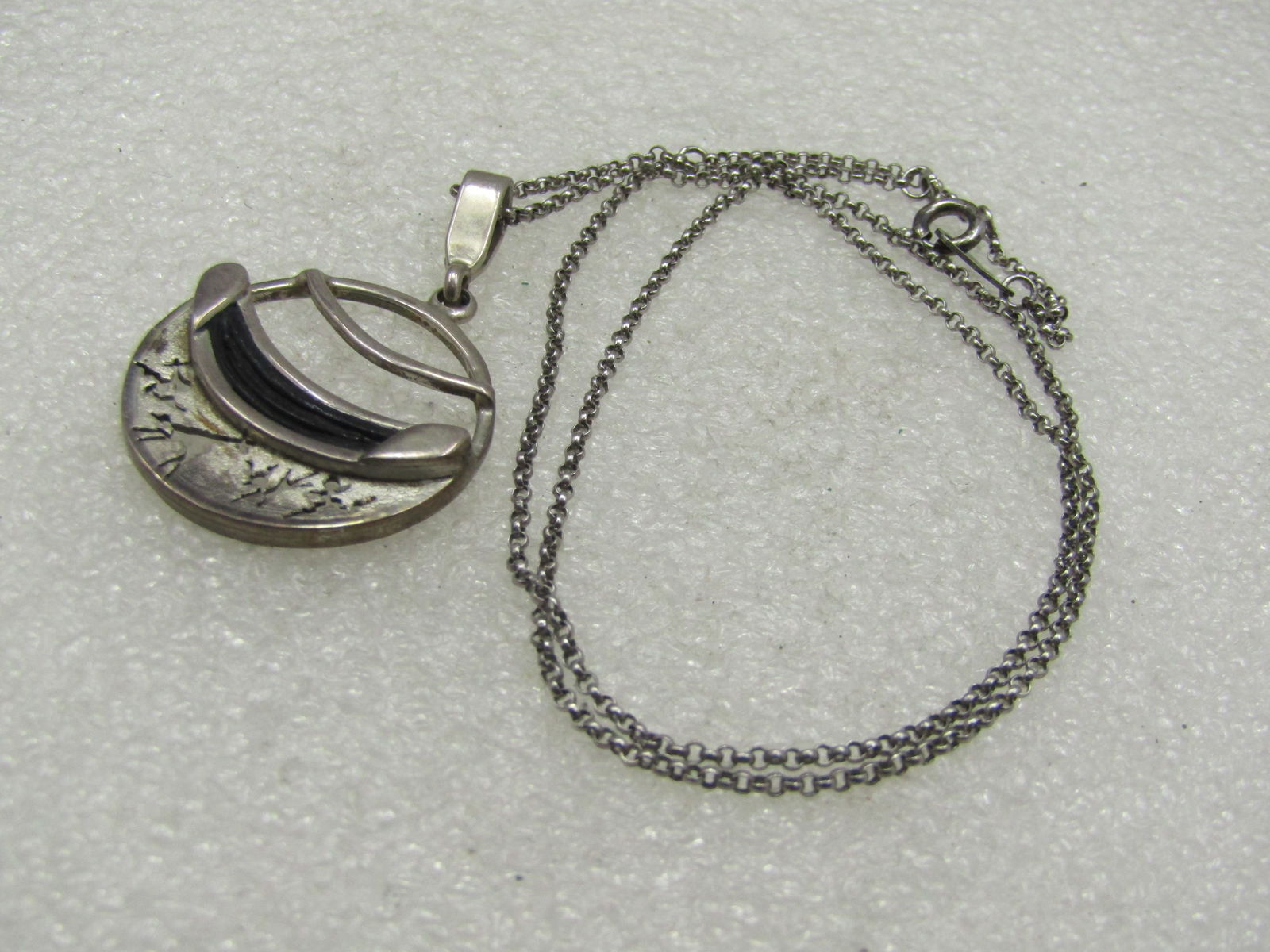 Vintage Sterling African Animal Themed Necklace 18" - 7