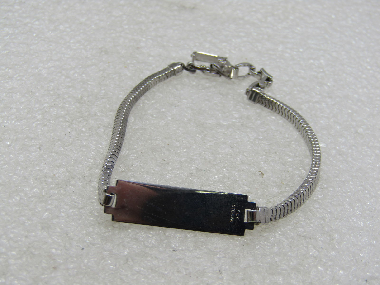 Vintage Sterling I.D. Bracelet, Engraved Helen Fritz, 6.75" - 4