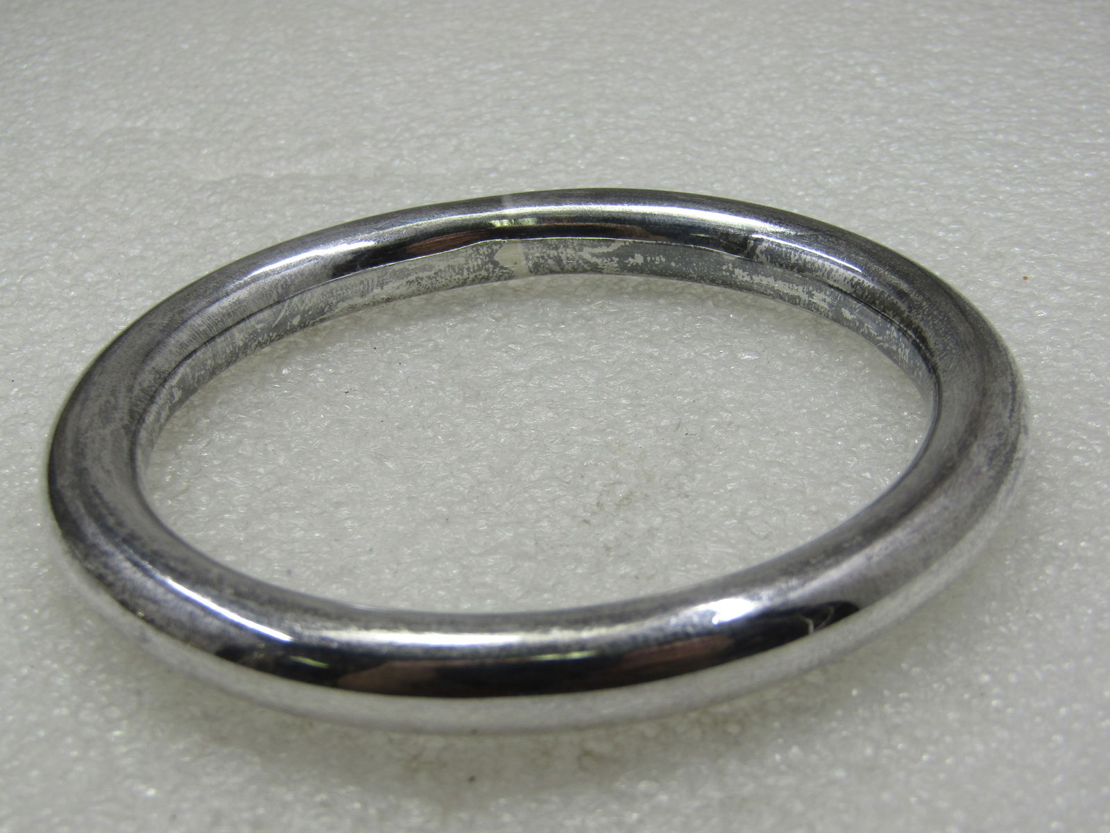 Vintage Sterling Silver Bangle Bracelet, Mexico, 7.75" , Signed - 6