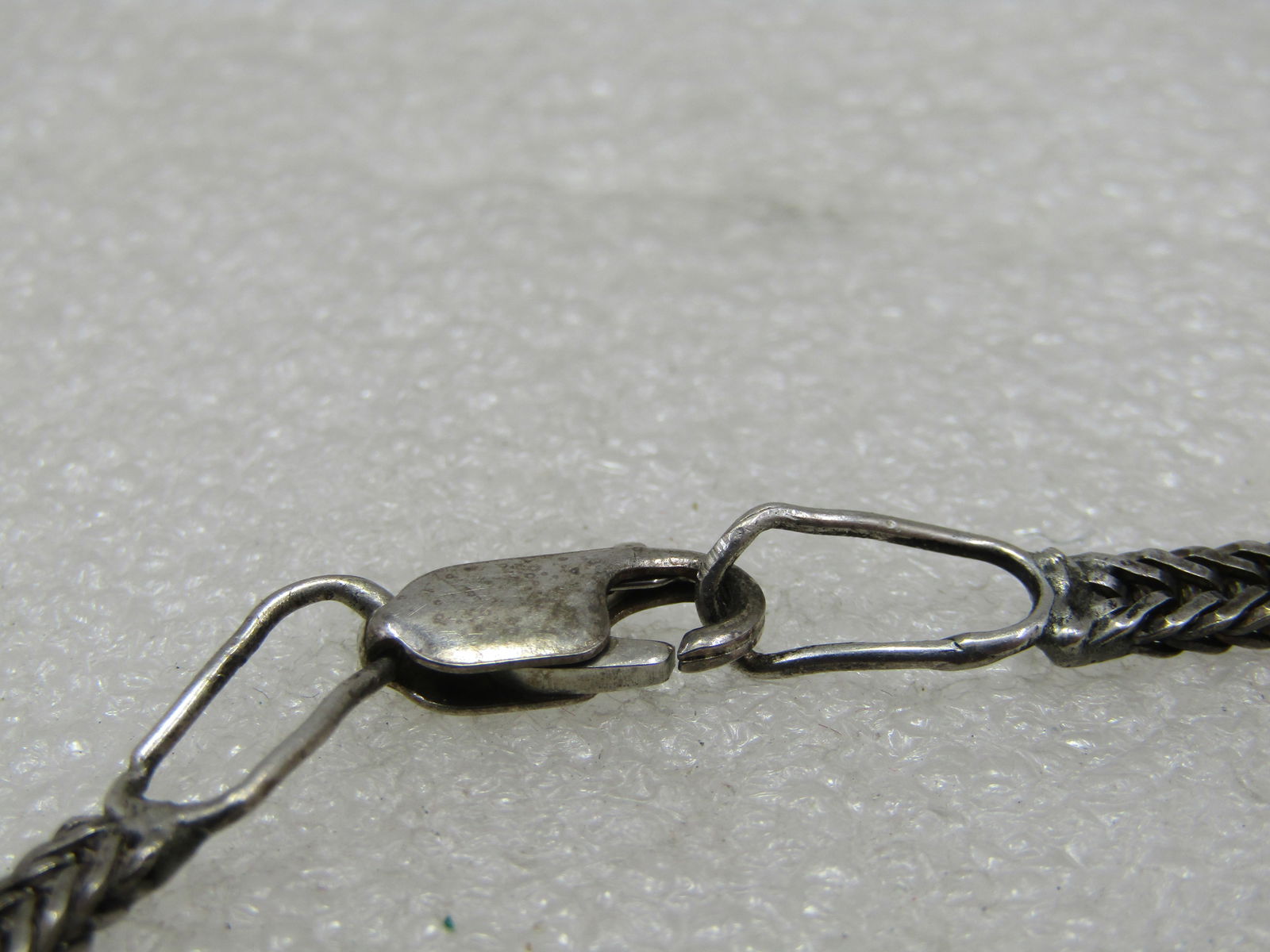 Vintage Sterling Foxtail Link Bracelet, 7-7/8", 3.7mm Wide, Unisex - 3