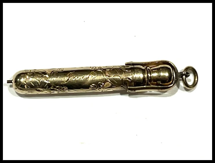 Antique Victorian 9k Gold Mechanical Pencil - 2