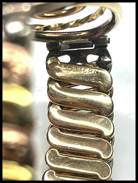 Vintage Sweetheart Expandable Bicolor Bracelet - 6