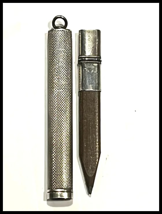 Edwardian Silver Carpenters Pencil Case/Pendant - 2