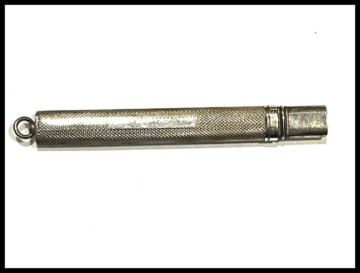 Edwardian Silver Carpenters Pencil Case/Pendant - 5