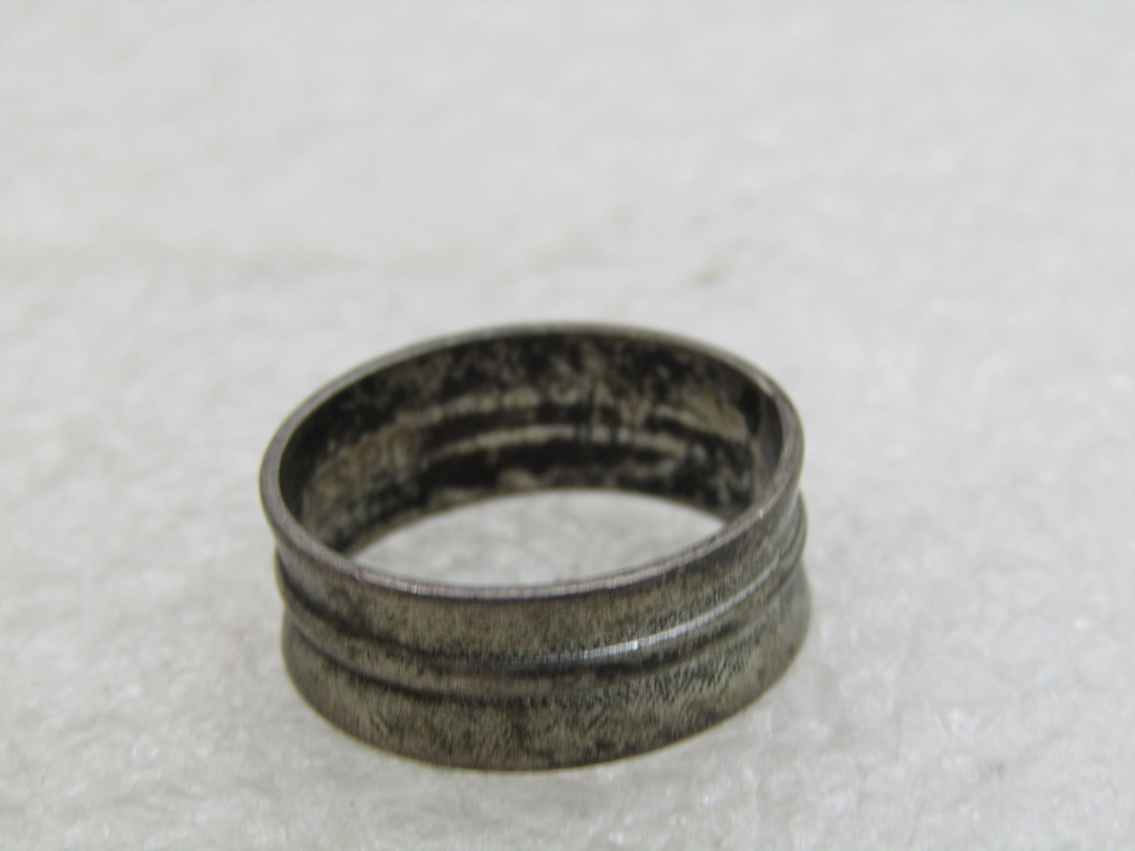 Vintage Sterling Silver Tapered Ring, Espo, Sz. 7 (NL) - 4