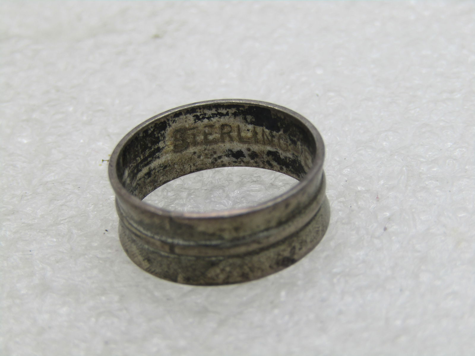 Vintage Sterling Silver Tapered Ring, Espo, Sz. 7 (NL) - 5