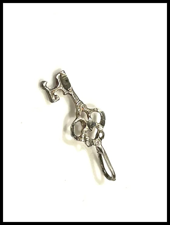 Vintage Sterling Silver Key Pendant - 4