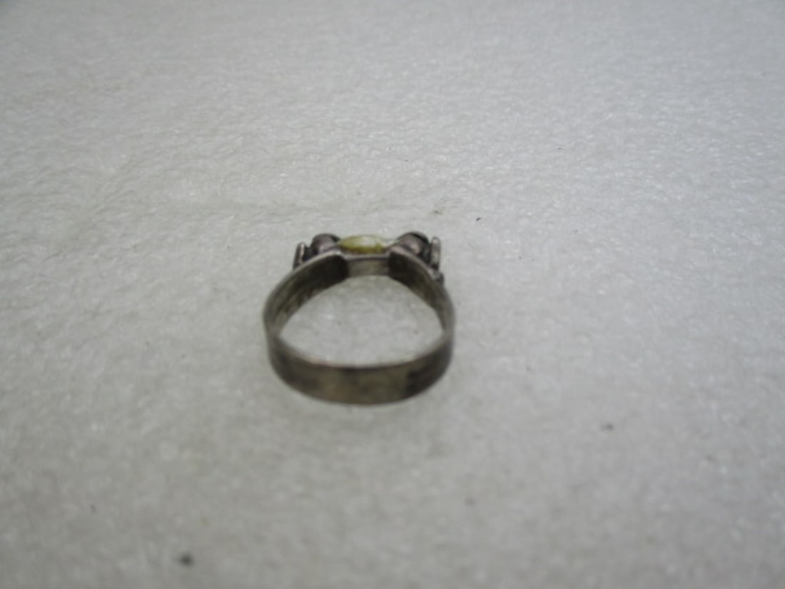 Vintage Sterling Freshwater Pearl Ring, Sz. 5.5, Pre-1950's - 5