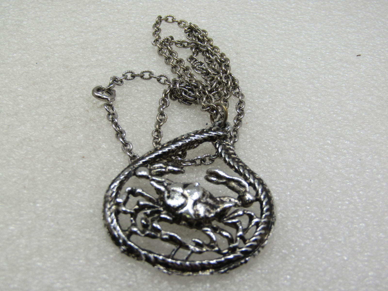 Vintage Crab Necklace - Zodiac. 24", 1960's-1970's - 6