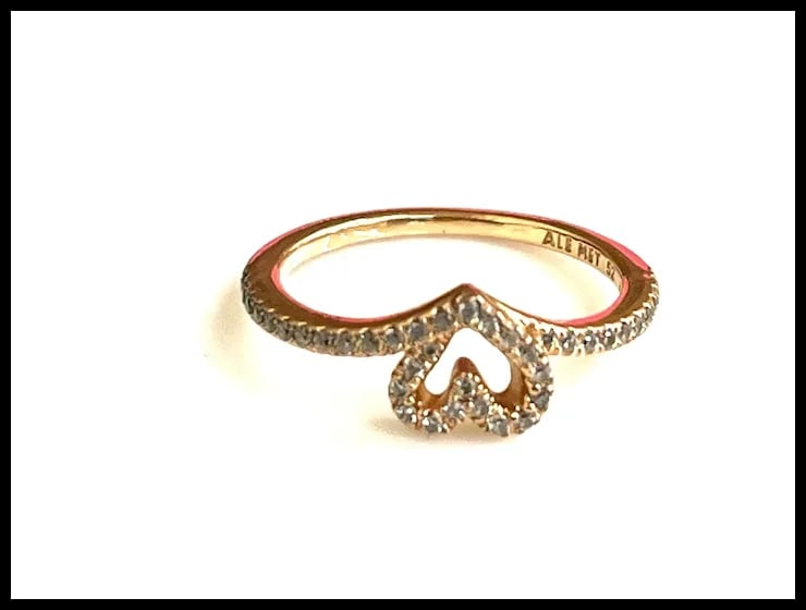 Estate Pandora Timeless Wish Sparkling Heart Ring - 3