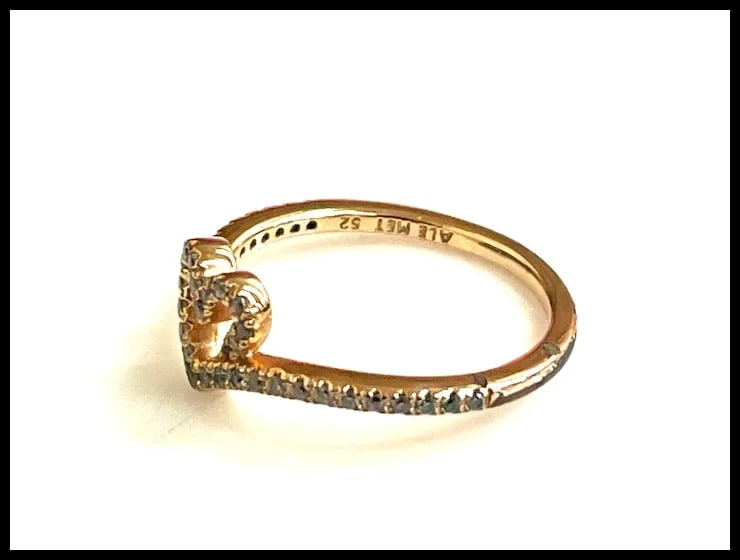 Estate Pandora Timeless Wish Sparkling Heart Ring - 6