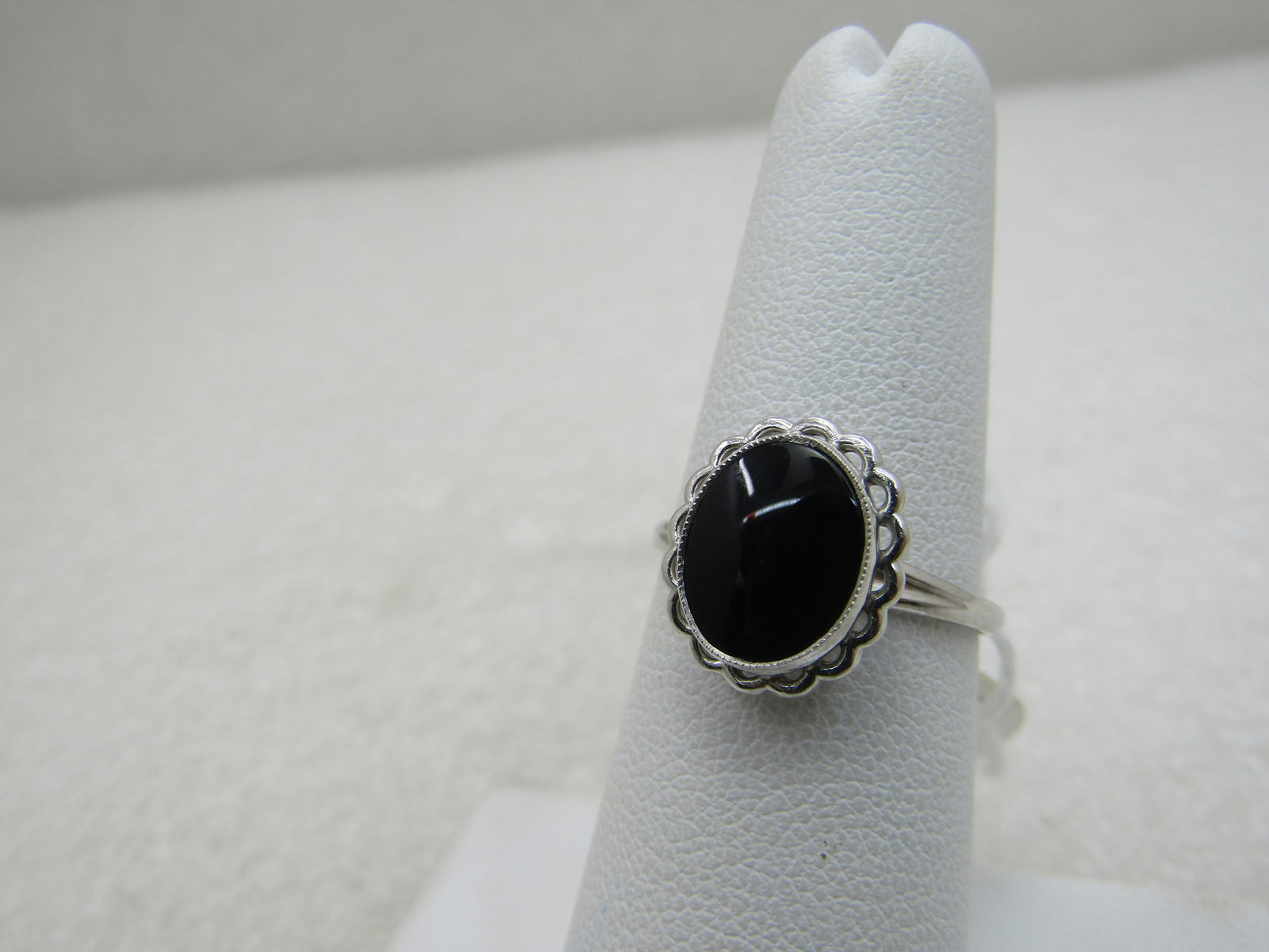 Vintage 10kt Onyx Ring Size 6.5, Signed PSCO. 1970's-1980's NL - 3