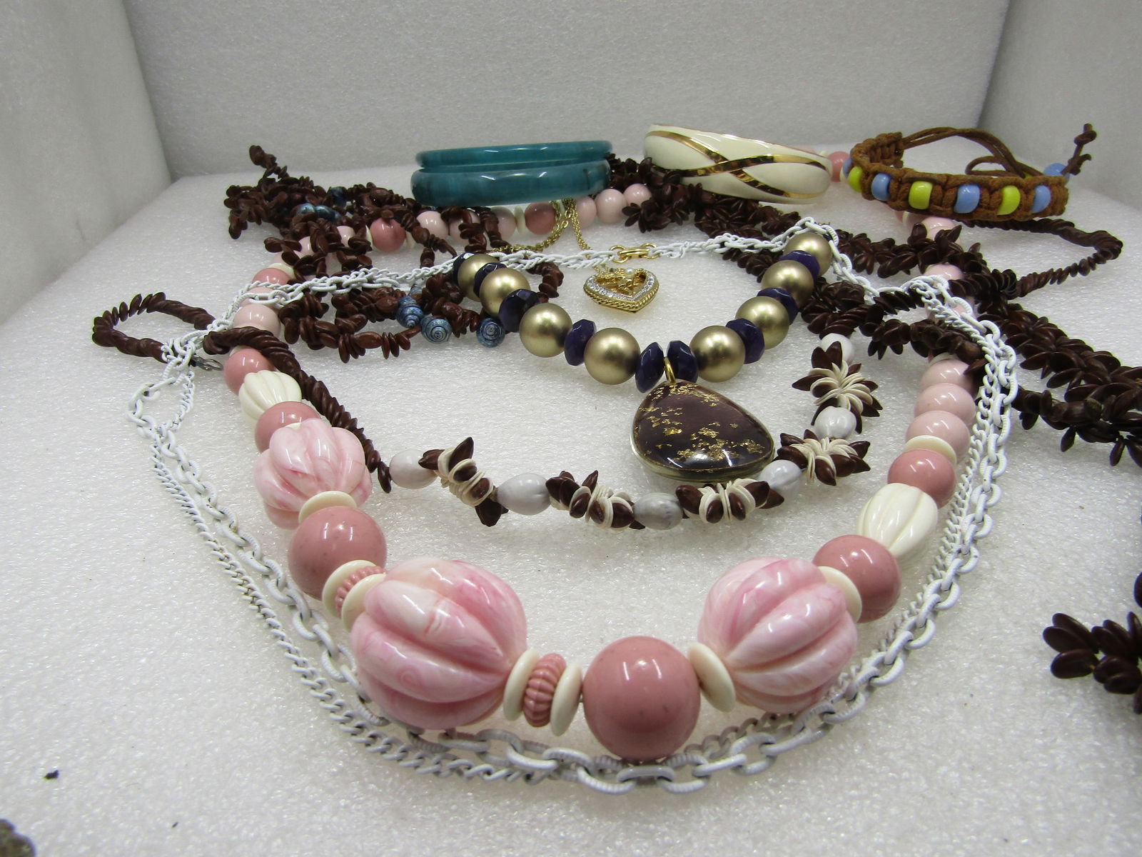 Vintage 11 Pc. Necklace, Bracelet Lot, 1960's-1980's - 2