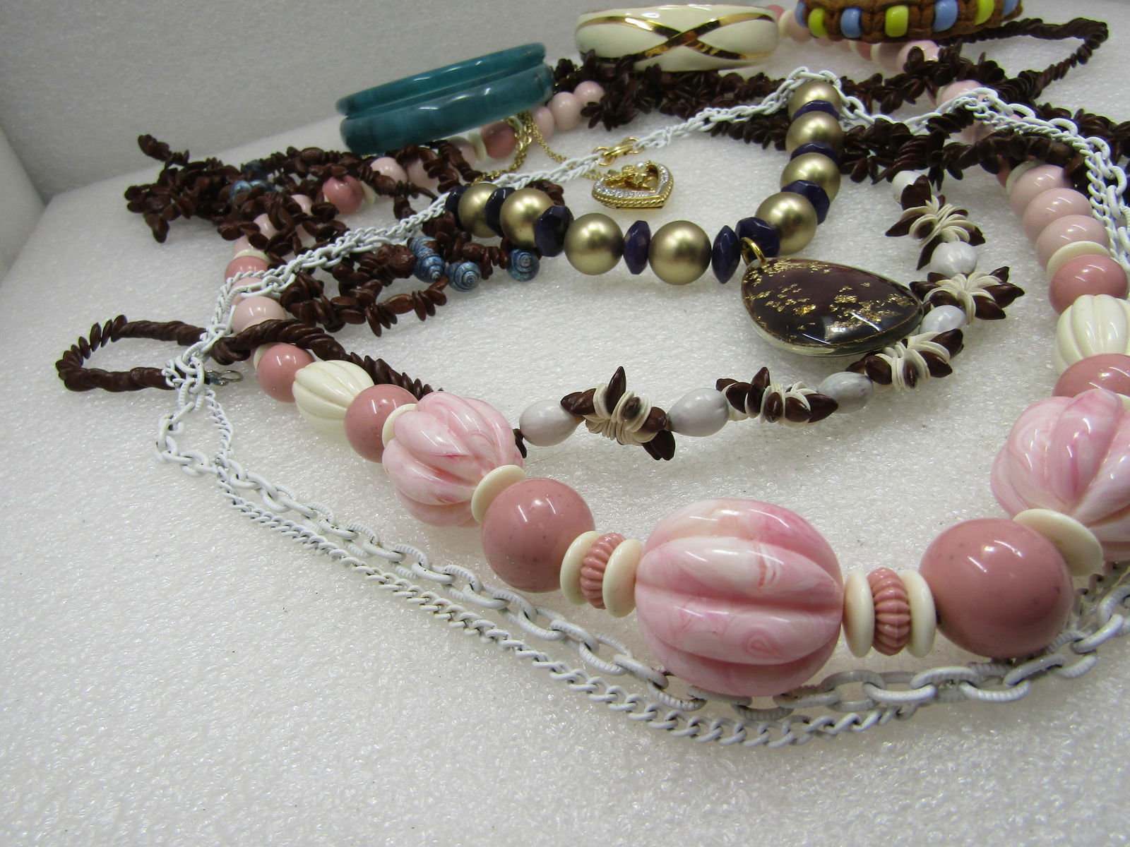 Vintage 11 Pc. Necklace, Bracelet Lot, 1960's-1980's - 4