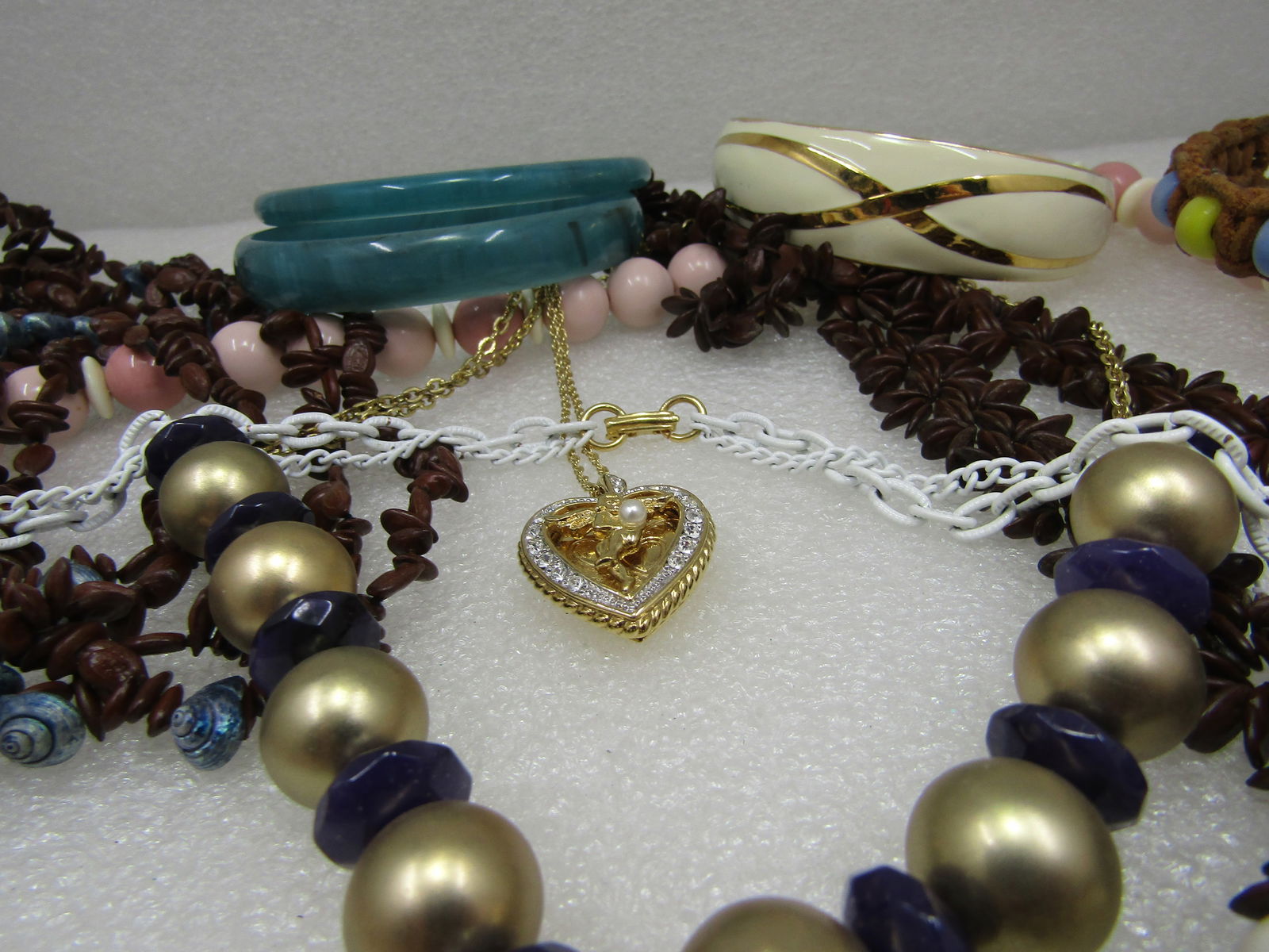 Vintage 11 Pc. Necklace, Bracelet Lot, 1960's-1980's - 6