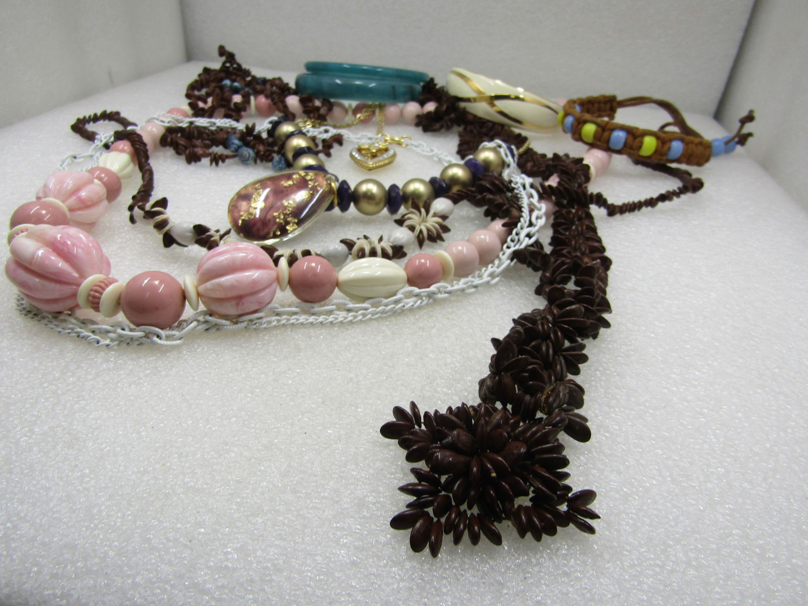 Vintage 11 Pc. Necklace, Bracelet Lot, 1960's-1980's - 8