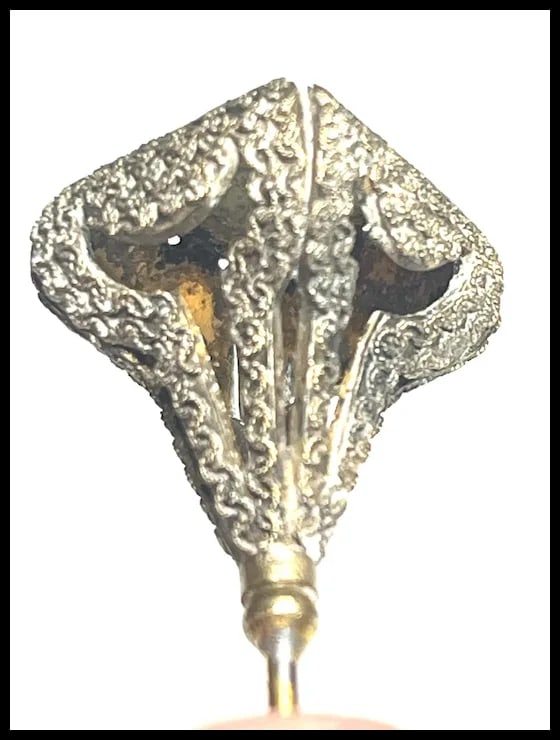 Vintage Amethyst Cabochon Hatpin - 5