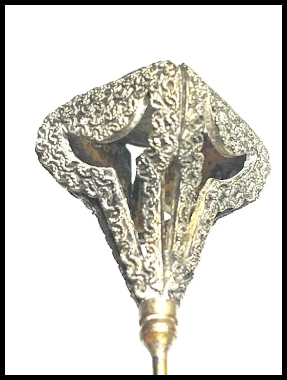 Vintage Amethyst Cabochon Hatpin - 6