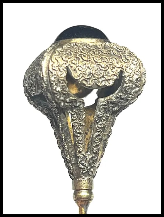 Vintage Amethyst Cabochon Hatpin - 7