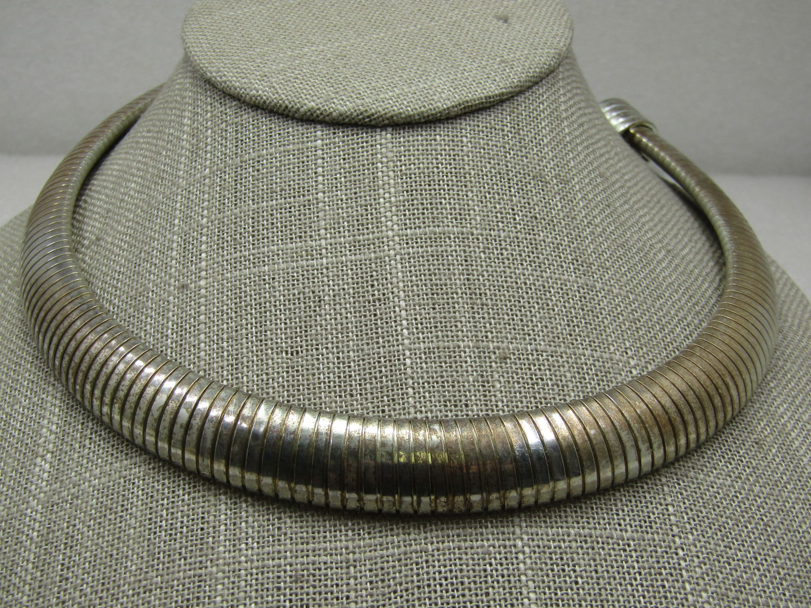 Vintage Omega Necklace, 13.5mm, 18", Silver Plated - 2