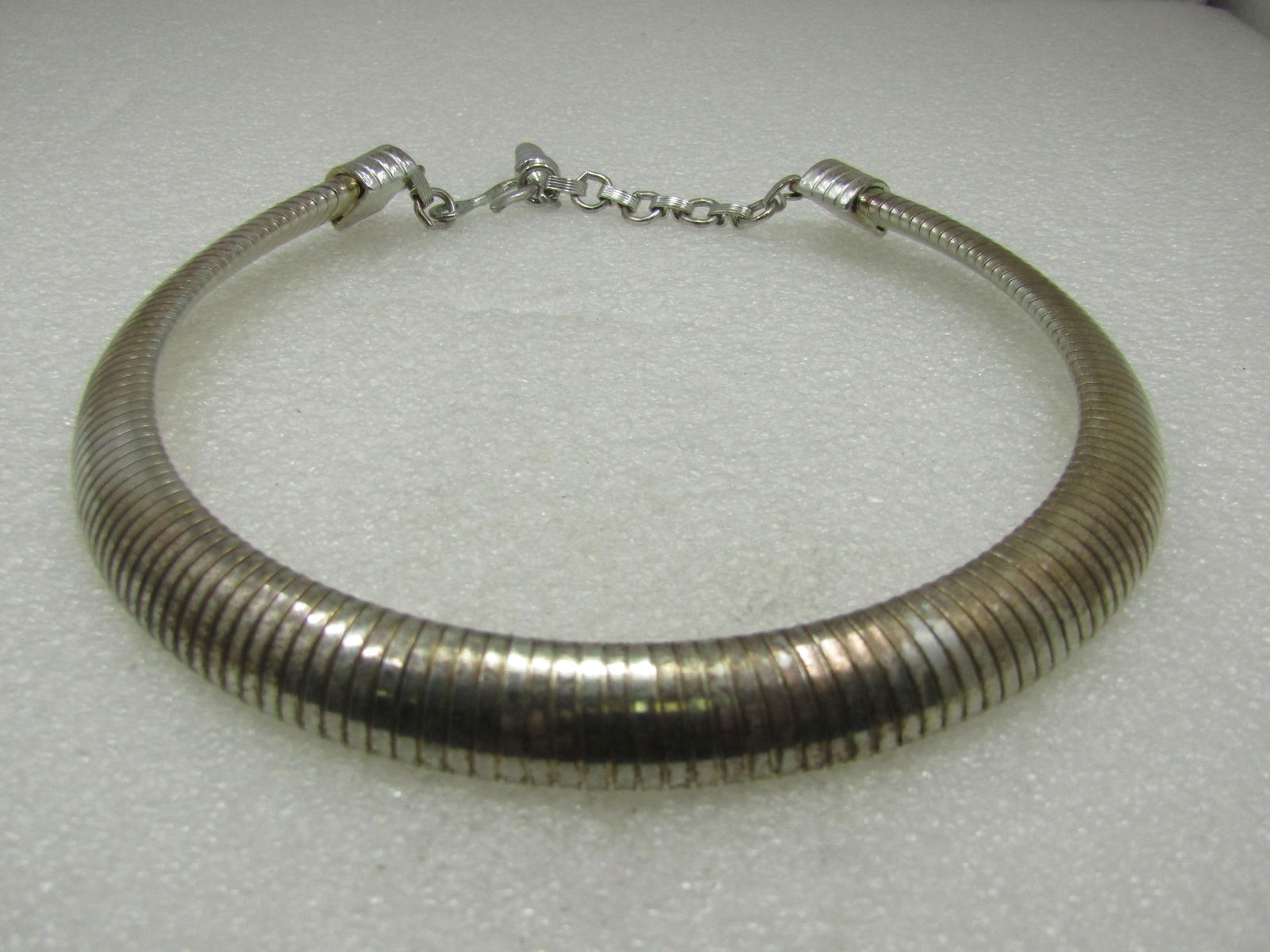 Vintage Omega Necklace, 13.5mm, 18", Silver Plated - 5