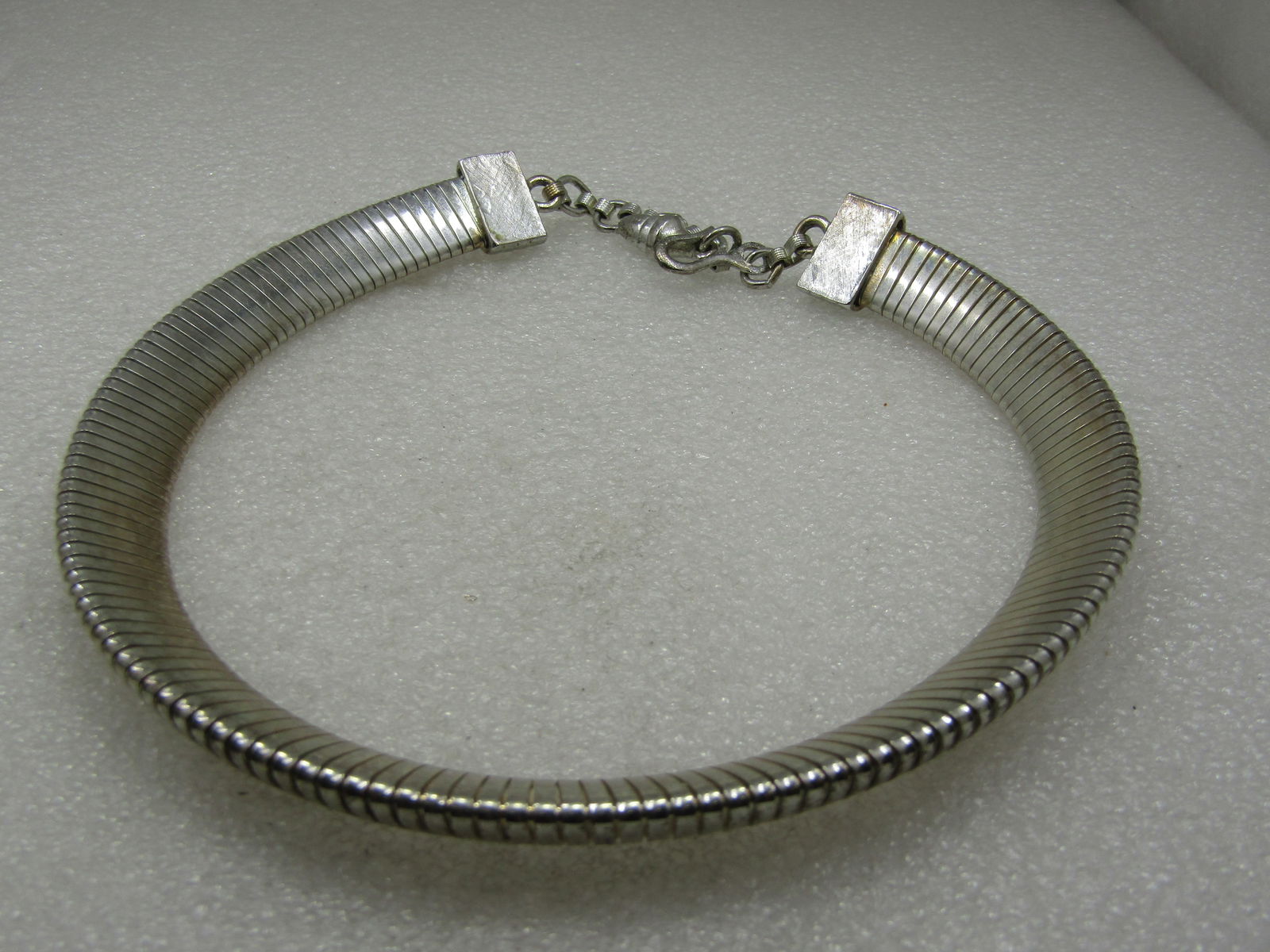 Vintage Omega Necklace, 13.5mm, 18", Silver Plated - 7