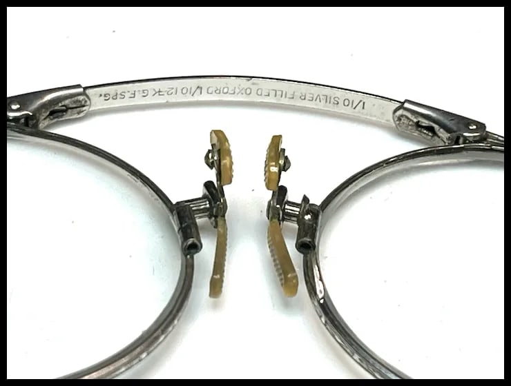 Antique Folding Glasses on Chain - 9