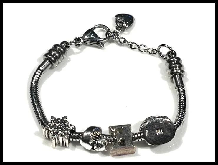 Estate Sterling Silver Charm Bracelet - 2