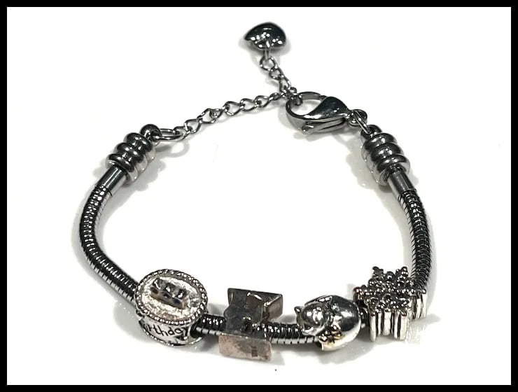 Estate Sterling Silver Charm Bracelet - 5