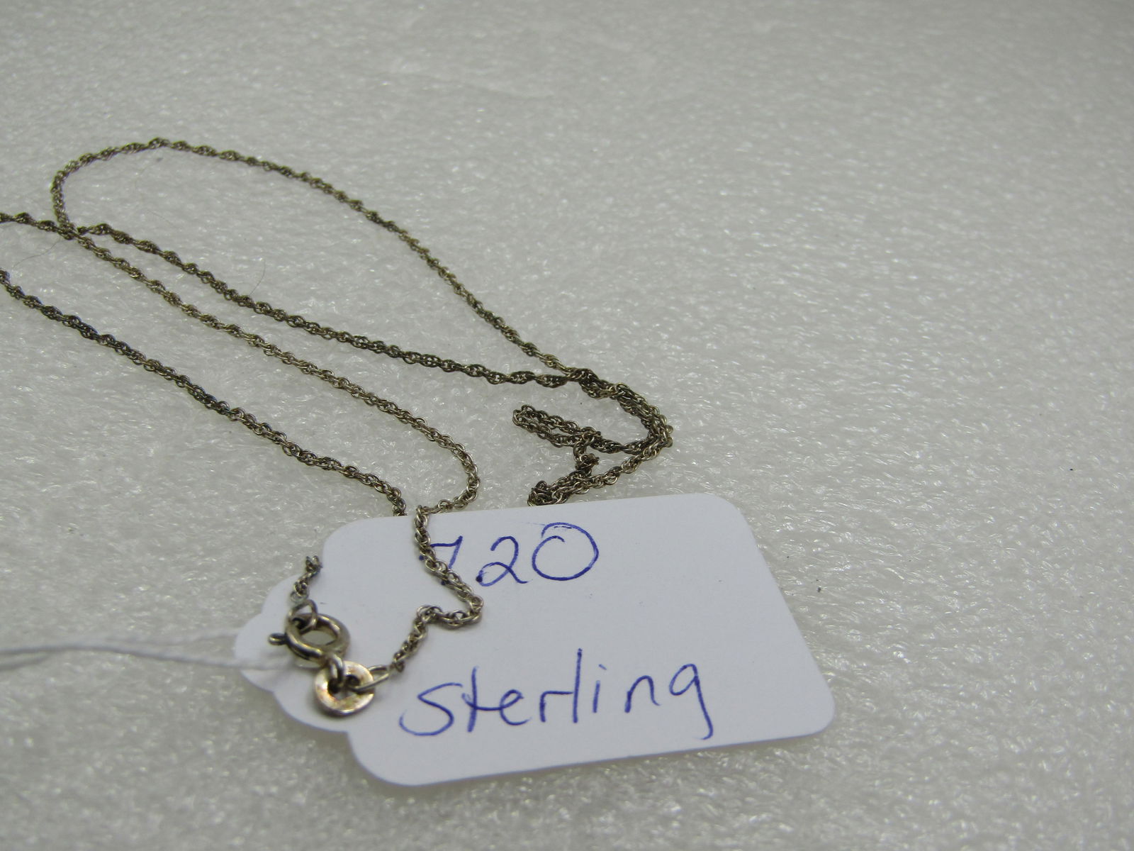 Sterling 18" 1mm Rope Chain Necklace - 2