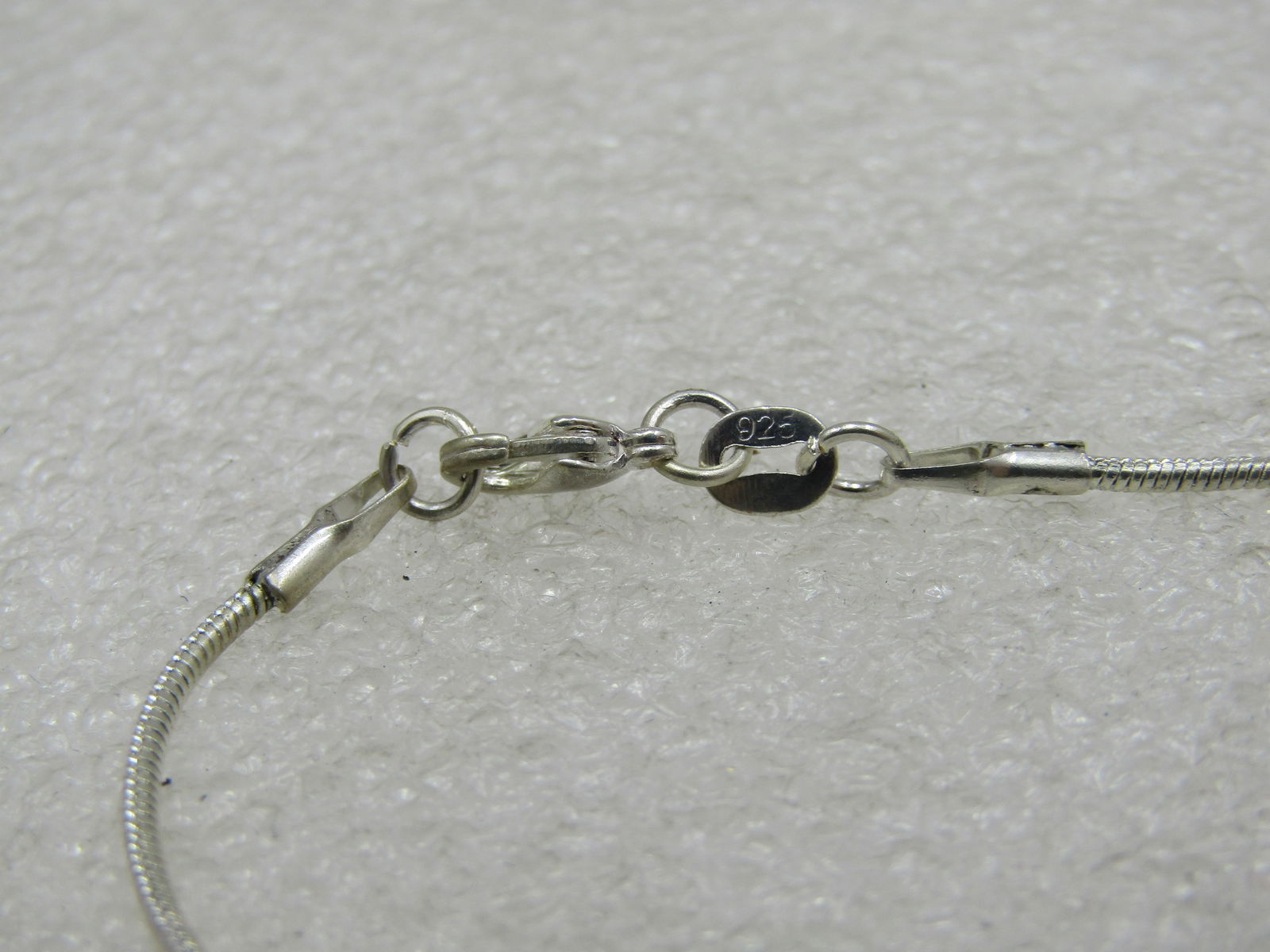 Silver Tone MOM Heart Necklace, Clear Stones, 22" - 7