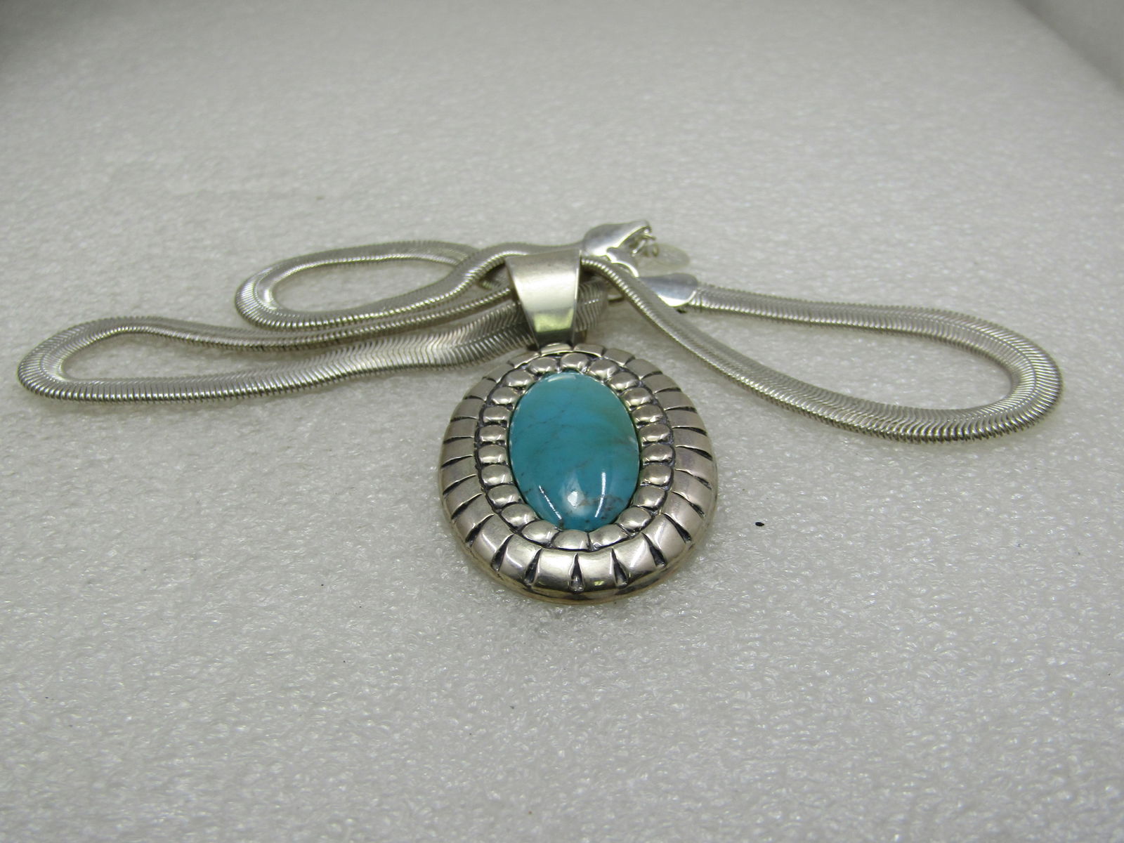 Sterling Southwestern Carolyn Pollack Relios Simulated Turquoise Necklace, 18" - 8